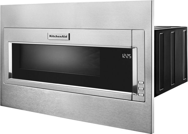 KitchenAid® 29.75" Stainless Steel Built In Microwave with Trim Kit-3