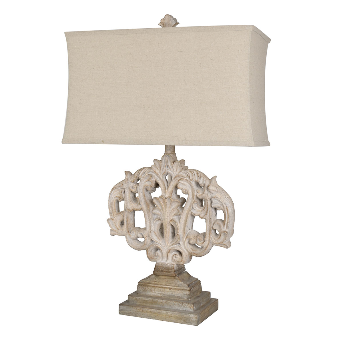 Crestview Collection Filigree Table Lamp