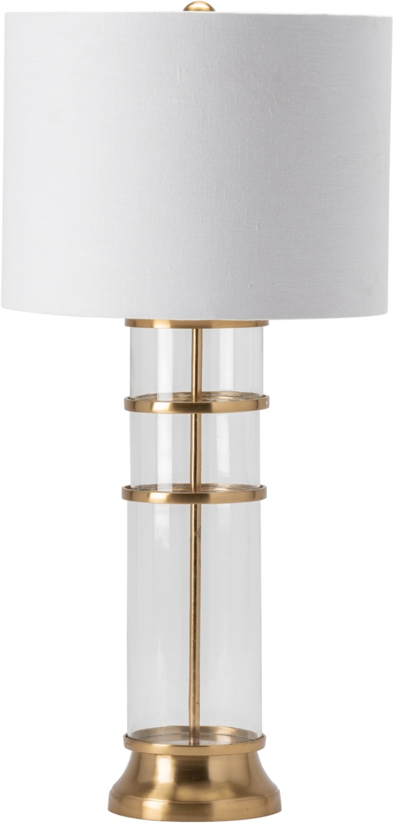Crestview Collection Benning Gold Cylinder Table Lamp