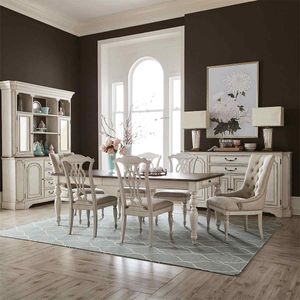 Liberty Abbey Road Porcelain White 8-Piece Dining Room Set