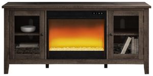 Signature Design by Ashley® Arlenbry Gray 60" TV Stand with Electric Fireplace Insert