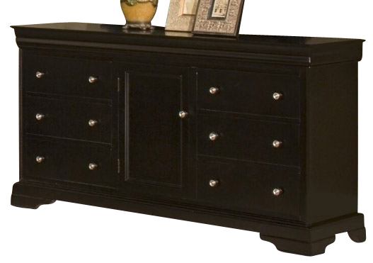 New Classic® Furniture Belle Rose Black Cherry Dresser