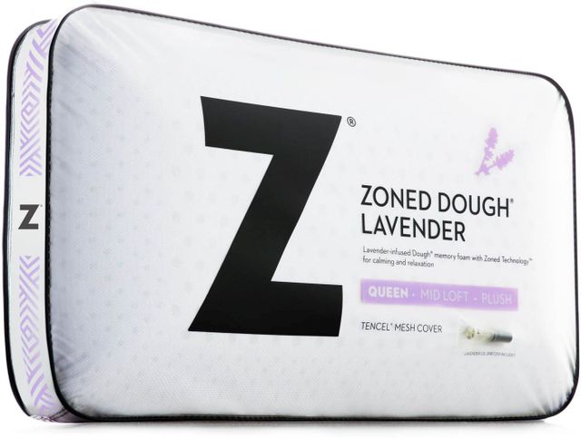 Malouf® Sleep Z® Zoned Dough® Lavender Queen Pillow 6
