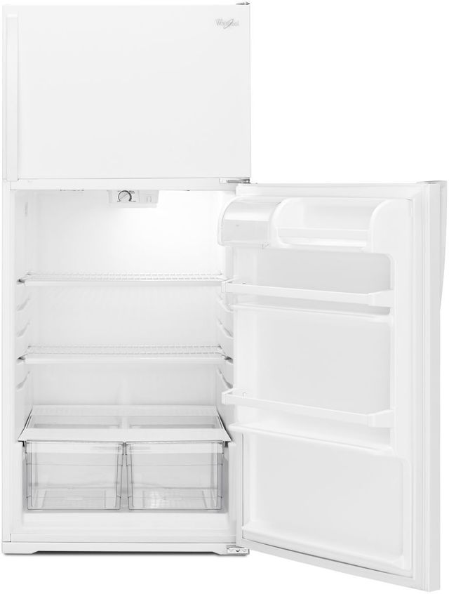 Whirlpool® 14.3 Cu. Ft. Monochromatic Stainless Steel Top Freezer Refrigerator 13