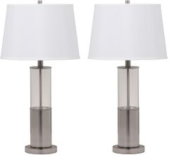 Signature Design by Ashley® Norma Set of 2 Silver Table Lamps