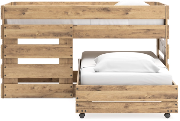 Signature Design by Ashley® Larstin Brown Twin/Twin Loft Bed-2