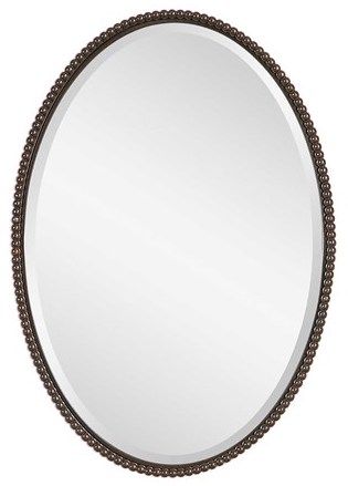 Uttermost® by Carolyn Kinder Sherise Bronze Oval Mirror