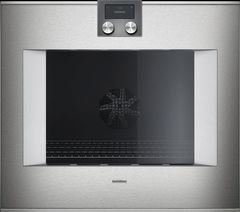 Gaggenau 400 Series 30" Stainless Steel Frame Left-Hinge Single Electric Wall Oven