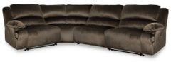 Signature Design by Ashley® Clonmel 4-Piece Chocolate Reclining Sectional