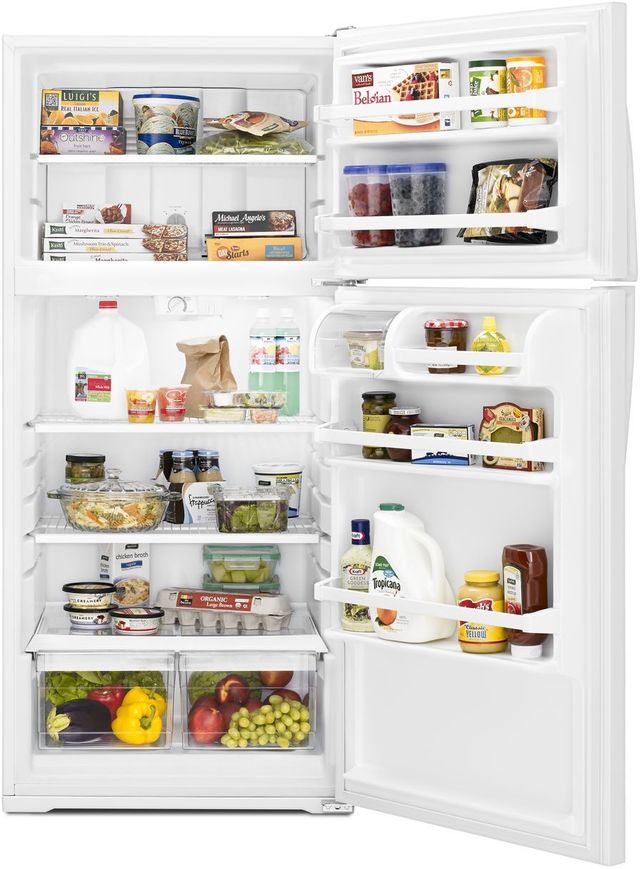 Whirlpool® 14.3 Cu. Ft. Monochromatic Stainless Steel Top Freezer Refrigerator 16