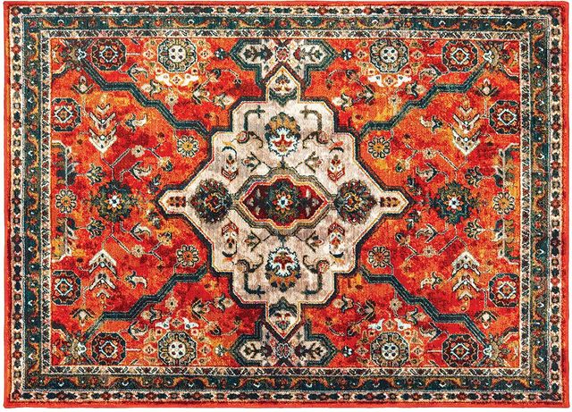 Oriental Weavers™ Sedona Orange 10'x13' Rug | House of Oak & Sofas ...