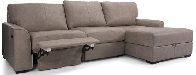 Decor-Rest® Furniture LTD 3786 2-Piece Beige Leather Power Reclining Sectional 2