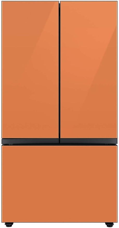Samsung Bespoke 18" Clementine Glass French Door Refrigerator Top Panel 4