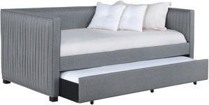 Coaster® Brodie Grey Upholstered Twin Daybed with Trundle