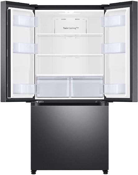 Samsung 19.5 Cu. Ft. Fingerprint Resistant Black Stainless Steel French Door Refrigerator 1