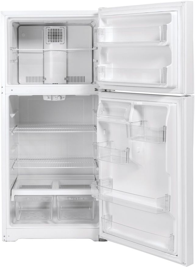 GE® 19.1 Cu. Ft. White Top Freezer Refrigerator 6