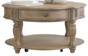 Liberty Magnolia Manor Weathered Bisque Round Cocktail Table