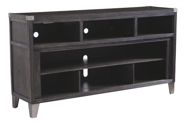 Signature Design by Ashley® Todoe Gray Large TV Stand with Fireplace Option 0