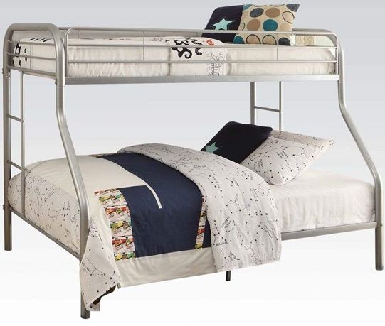 ACME Furniture Tritan Silver Twin/Full Bunk Bed