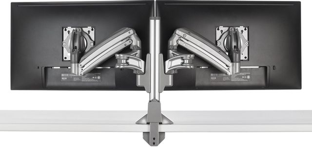 Chief® Kontour™ KX Series Silver Dual Monitor Arm Column Desk Mount 0