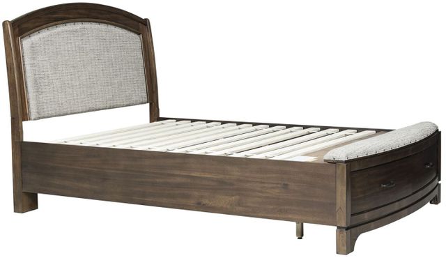 Liberty Avalon III Pebble Brown Queen Storage Bed-2