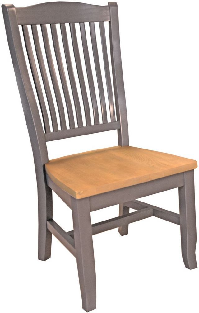 A-America® Port Townsend Seaside Pine/Gull Slat Back Side Chair