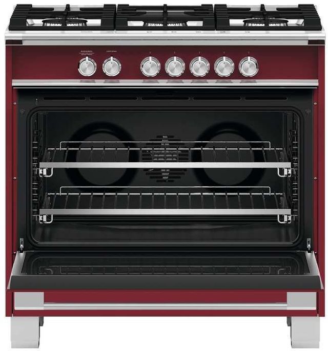 Fisher Paykel 36" Red Free Standing Gas Range-2