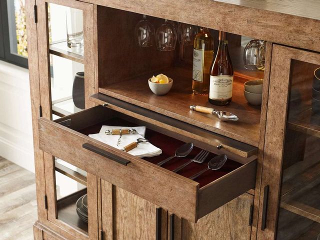 American Drew® Skyline Bailey Oak Wine Cabinet-1