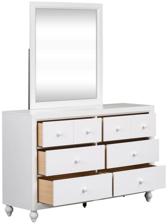 Liberty Furniture Cottage View White Youth Dresser & Mirror 4
