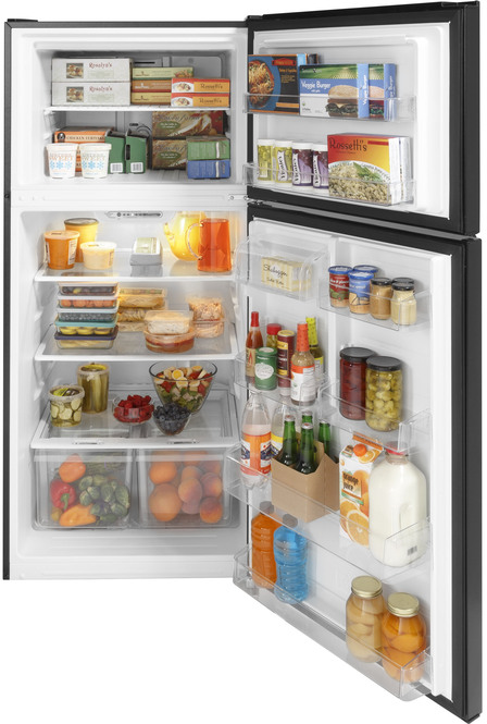 GE® 18.3 Cu. Ft.  Black Top Freezer Refrigerator 2