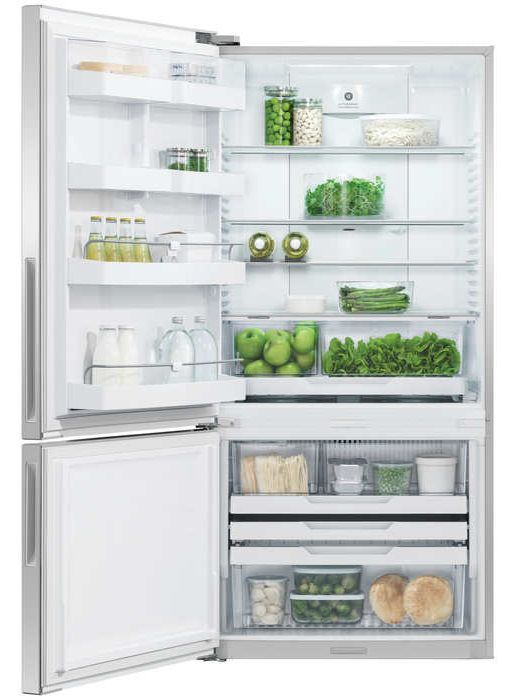 Fisher & Paykel Series 5 17.5 Cu. Ft. Stainless Steel Counter Depth Bottom Freezer Refrigerator 1