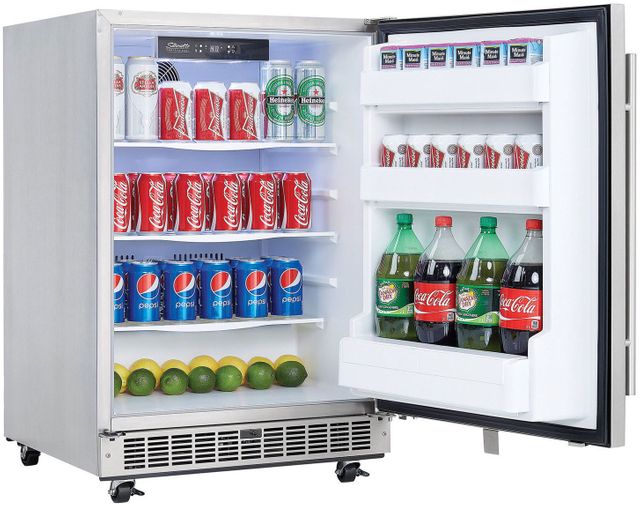 Réfrigérateur compact d'extérieur de 24 po Silhouette® Aragon de 5,5 pi³ - Acier inoxydable 4