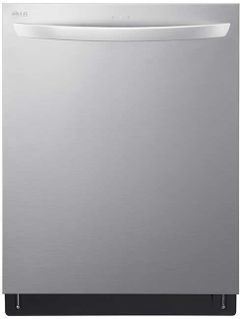 Lave-vaisselle encastré à commandes dissimulées de 24 po LG® - Acier inoxydable résistant aux traces de doigts