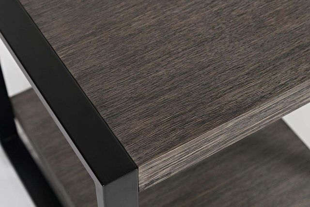 Jofran Inc. Pinnacle Platinum End Table with Black Frame-2