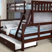 Donco Trading Company Twin Over Full Bunk Bed With Trundle Bed-0