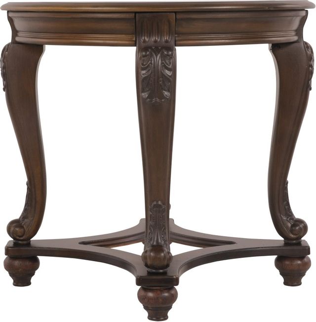 Signature Design by Ashley® Norcastle Dark Brown Round End Table-2