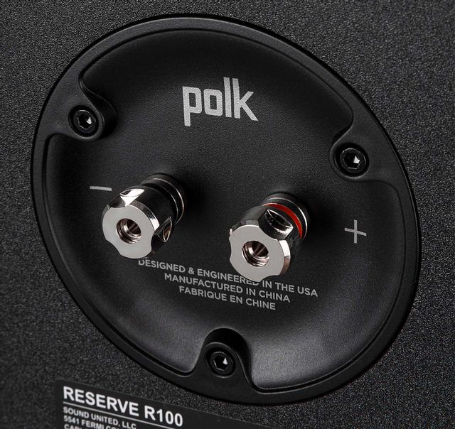 Polk Audio® R100 Black Bookshelf Speakers (Pair) 7