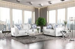 Furniture of America® Ilse Off-White Sofa and Loveseat