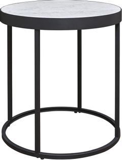 Mill Street® Windron Black and White End Table