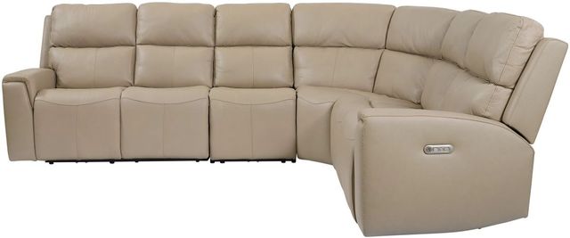 Flexsteel® Jarvis Mica Power Reclining Sectional with Power Headrests 4