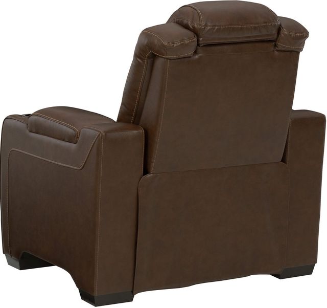 Signature Design by Ashley® Backtrack Chocolate Power Adjustable Headrest Recliner  3