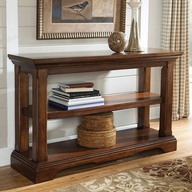 Signature Design by Ashley® Gaylon Burnished Brown Sofa Table 2