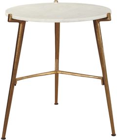 Signature Design by Ashley® Chadton White/Gold Accent Table