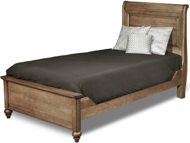 Durham Furniture Solid Accents Aged Wheat Twin Sleigh Bed
