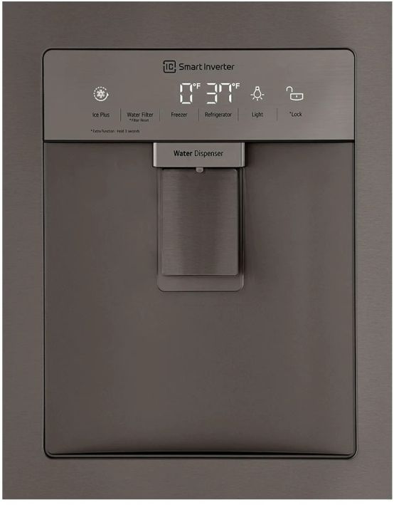 LG 28.6 Cu. Ft. PrintProof™ Black Stainless Steel French Door Refrigerator  8