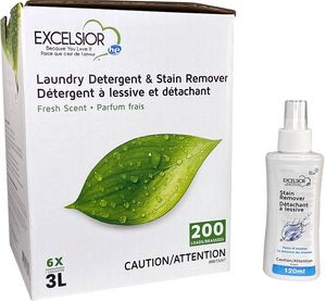Excelsior® HE 3L Fresh Scent Laundry Detergent and Stain Remover Set