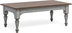 Flexsteel® Plymouth® Distressed Graywash Rectangular Coffee Table