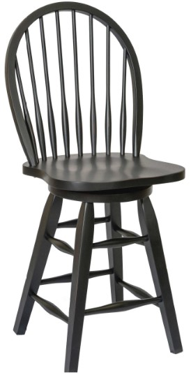 Black windsor best sale bar stools