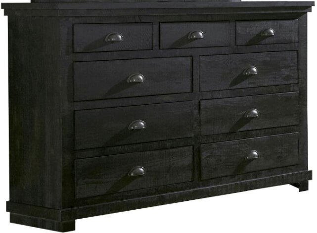 Progressive® Furniture Willow Distressed Black Dresser