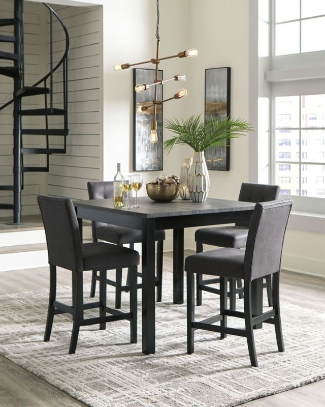 Signature Design by Ashley® Garvine 5-Piece Two-tone Counter Table Set 1